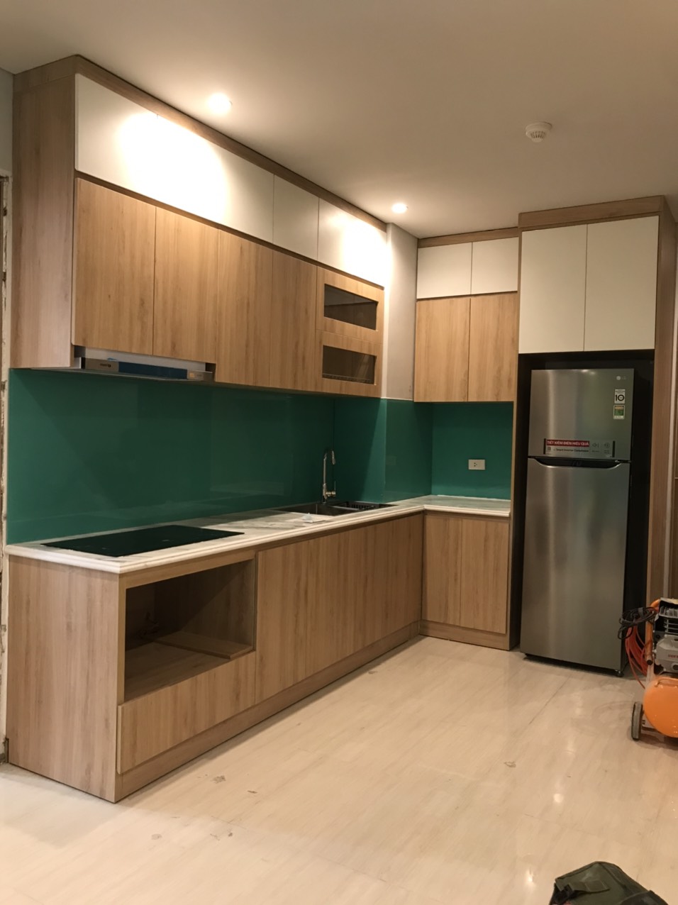 Tủ bếp MDF ở Mipec Tower Tây Sơn Đống Đa